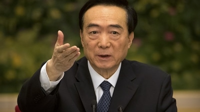 China Communist Party Meeting: Chen Quanguo is seen. (AP) China Communist Party Meeting: Chen Quanguo is seen. (AP)