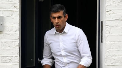 Rishi Sunak: Britain's former Chancellor of the Exchequer, Conservative MP, Rishi Sunak leaves his home in London. (AFP)