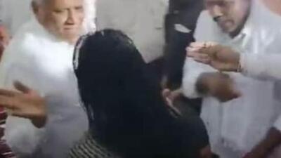 The incident was caught on camera and the video went viral on social media platforms. (Screen grab) The incident was caught on camera and the video went viral on social media platforms. (Screen grab)