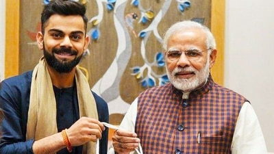 Prime Minister Narendra Modi with Virat Kohli. (File photo)