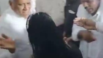 A  video of Karnataka minister V Somanna slapping a woman at an event is going viral.