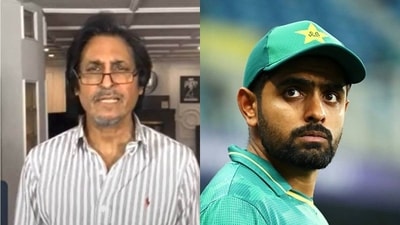 PCB chief Ramiz Raja; Babar Azam PCB chief Ramiz Raja; Babar Azam