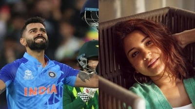 Virat Kohli revealed he spoke to Anushka Sharma after India's T20 World Cup win vs Pakistan. (AP/Instagram) Virat Kohli revealed he spoke to Anushka Sharma after India's T20 World Cup win vs Pakistan. (AP/Instagram)