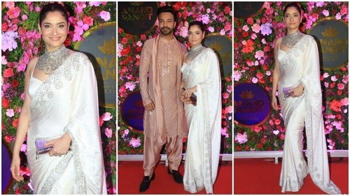 Ankita Lokhande poses with her husband, Vicky Jain, at a star-studded party. (HT Photo/Varinder Chawla) Ankita Lokhande poses with her husband, Vicky Jain, at a star-studded party. (HT Photo/Varinder Chawla)