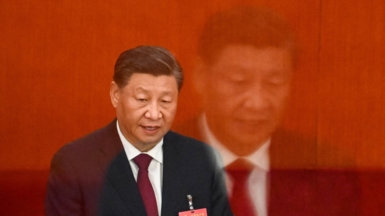 Xi Jinping: China's President Xi Jinping speaks during the opening session of the 20th Chinese Communist Party's Congress.(AFP)