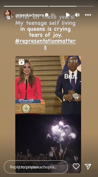 Taking to Instagram Stories, Priyanka re-posted a video.