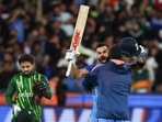 India's Virat Kohli reacts after winning the T20 World Cup match against Pakistan in Melbourne(AP) India's Virat Kohli reacts after winning the T20 World Cup match against Pakistan in Melbourne(AP)