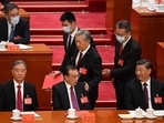 The unceremonious exit of President Xi's predecessor Hu Jintao on October 22 was a brutal display of political power by China's new core leader. The unceremonious exit of President Xi's predecessor Hu Jintao on October 22 was a brutal display of political power by China's new core leader.