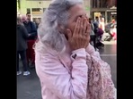 Singer JVKE's grandma gets emotional upon seeing his billboard in Times Square. (Instagram/@itsjvke) Singer JVKE's grandma gets emotional upon seeing his billboard in Times Square. (Instagram/@itsjvke)