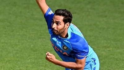 India's Bhuvneshwar Kumar in action during an ICC Men's T20 World Cup game (BCCI Twitter) India's Bhuvneshwar Kumar in action during an ICC Men's T20 World Cup game (BCCI Twitter)