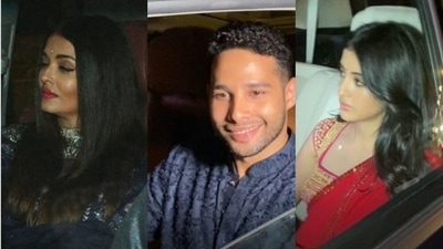 Aishwarya Rai, Siddhant Chaturvedi, Navya Naveli Nanda attended Diwali party. Aishwarya Rai, Siddhant Chaturvedi, Navya Naveli Nanda attended Diwali party.