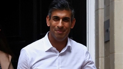 Rishi Sunak: Britain's Conservative MP Rishi Sunak leaves his campaign headquarters. (Reuters)