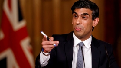 Rishi Sunak speaks during a press conference. (AP file) Rishi Sunak speaks during a press conference. (AP file)