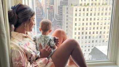 Priyanka Chopra with her daughter Malti Marie Chopra Jonas. Priyanka Chopra with her daughter Malti Marie Chopra Jonas.