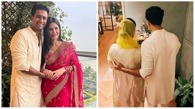Katrina Kaif and Vicky Kaushal celebrated their first Diwali as a married couple.
