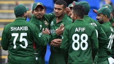 Bangladesh paceman Taskin Ahmed took four wickets (twitter)