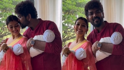 Nayanthara and Vignesh Shivan on Diwali 2022. Nayanthara and Vignesh Shivan on Diwali 2022.