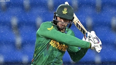 Quinton de Kock during the match (twitter) Quinton de Kock during the match (twitter)