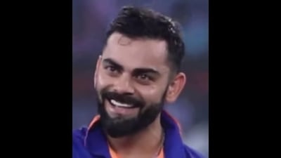 Virat Kohli 'mouthing' Main Nahi Toh Kaun rap in viral video. (Instagram/@beyounick) Virat Kohli 'mouthing' Main Nahi Toh Kaun rap in viral video. (Instagram/@beyounick)