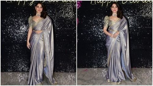 Tamannaah Bhatia looks gorgeous in a silk saree. (HT Photo/Varinder Chawla) Tamannaah Bhatia looks gorgeous in a silk saree. (HT Photo/Varinder Chawla)