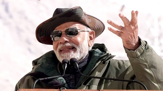 In 2019, PM Modi celebrated Diwali with soldiers in the Rajouri district along the Line of Control (LoC) in Jammu and Kashmir. (ANI)