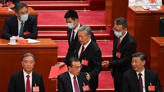 The unceremonious exit of President Xi's predecessor Hu Jintao on October 22 was a brutal display of political power by China's new core leader.