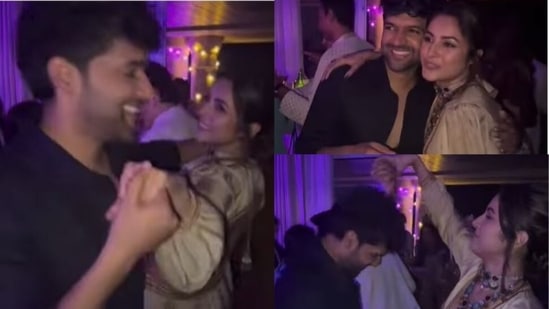 Shehnaaz Gill laughs while dancing with Guru Randhawa at Diwali party ...