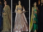 Rajkummar Rao, Patralekhaa, Janhvi Kapoor, Malaika Arora, Arjun Kapoor, Bhumi Pednekar at Sonam Kapoor's bash. (Varinder Chawla) Rajkummar Rao, Patralekhaa, Janhvi Kapoor, Malaika Arora, Arjun Kapoor, Bhumi Pednekar at Sonam Kapoor's bash. (Varinder Chawla)