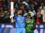 India's Virat Kohli reacts after winning the T20 World Cup match against Pakistan(AP) India's Virat Kohli reacts after winning the T20 World Cup match against Pakistan(AP)