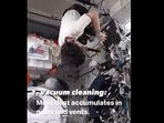 Cleaning in space. Cleaning in space.