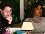 Nick Jonas and Priyanka Chopra during a recent Diwali dinner in Los Angeles. Nick Jonas and Priyanka Chopra during a recent Diwali dinner in Los Angeles.