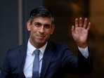 New leader of Britain's Conservative Party Rishi Sunak waves outside the party's headquarters in London, Britain, October 24. (Reuters)