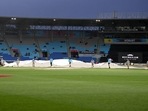 The T20 World Cup match between South Africa vs Zimbabwe was called off due to rain.(Twitter) The T20 World Cup match between South Africa vs Zimbabwe was called off due to rain.(Twitter)