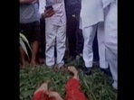 Screengrab of the video circulated online (Credit: @NigarNawab)