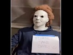 Man dressed as leatherface.(Instagram/@funnyclipnation) Man dressed as leatherface.(Instagram/@funnyclipnation)