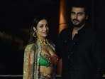 Bhumi Pednekar, Malaika Arora, Arjun Kapoor, Janhvi Kapoor and Ananya Panday at Sonam Kapoor's Diwali party. (Varinder Chawla) Bhumi Pednekar, Malaika Arora, Arjun Kapoor, Janhvi Kapoor and Ananya Panday at Sonam Kapoor's Diwali party. (Varinder Chawla)