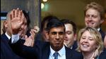 New leader of the Britain's Conservative Party Rishi Sunak walks outside the Conservative Campaign Headquarters on Monday. (REUTERS) New leader of the Britain's Conservative Party Rishi Sunak walks outside the Conservative Campaign Headquarters on Monday. (REUTERS)