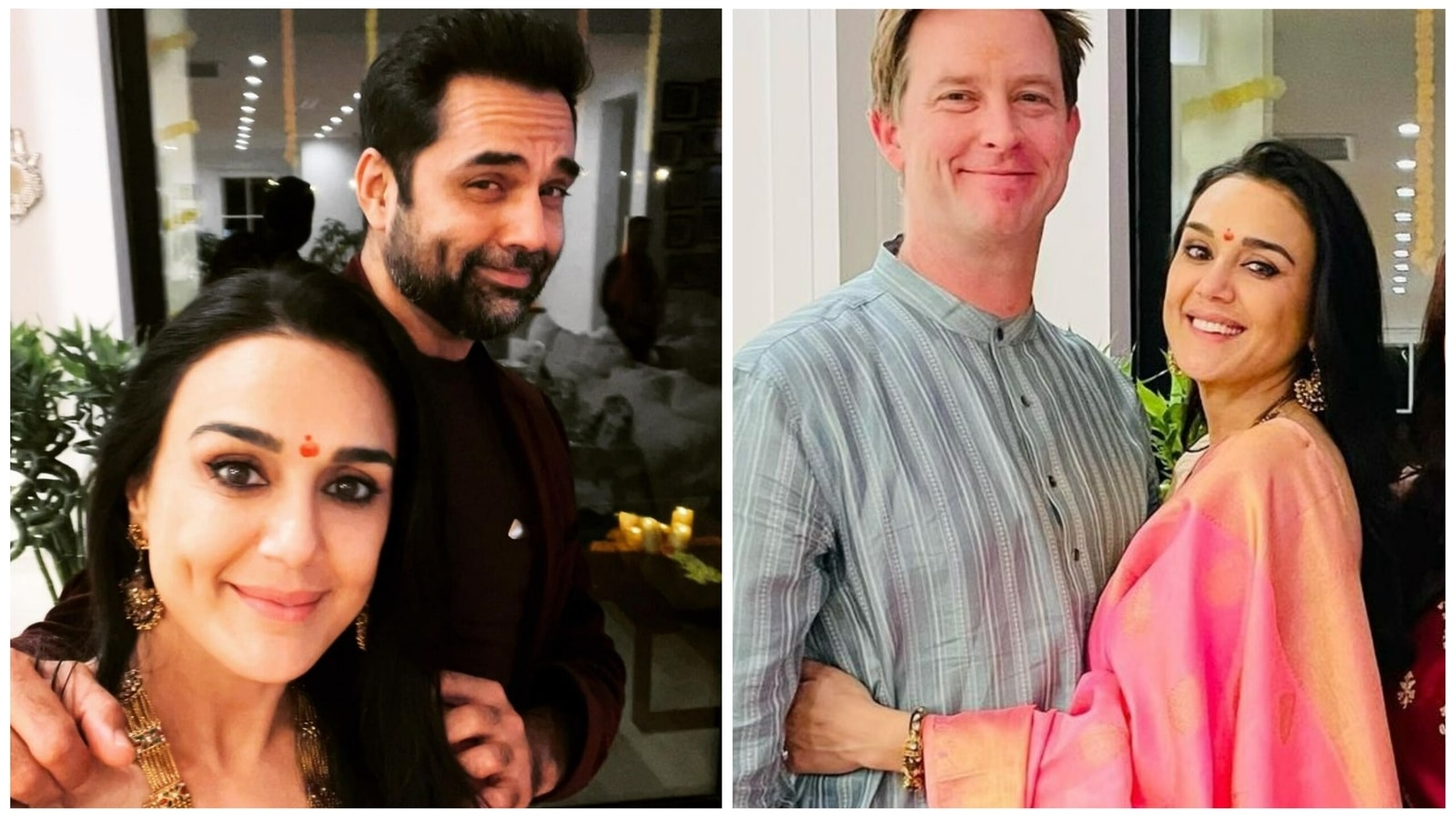 Preity Zintafucking - Preity Zinta, Abhay Deol celebrate 'dimpavali' together; compete over  dimples | Bollywood - Hindustan Times