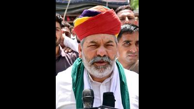 BKU spokesperson Rakesh Tikait. (ANI)