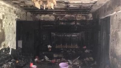 According to the fire department officials, at around 10.30 am they received information that a house on the first floor of the 12-storey Teresa Society near Indian Bank on DP Road in Aundh was on fire. (HT PHOTO) According to the fire department officials, at around 10.30 am they received information that a house on the first floor of the 12-storey Teresa Society near Indian Bank on DP Road in Aundh was on fire. (HT PHOTO)
