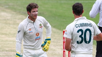 File photo of former Australia captain Tim Paine and current skipper Pat Cummins (AP)