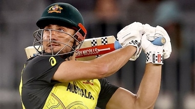 T20 World Cup: Marcus Stoinis plays a shot during Australia's win vs Sri Lanka in Perth. (Twitter) T20 World Cup: Marcus Stoinis plays a shot during Australia's win vs Sri Lanka in Perth. (Twitter)