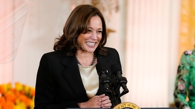 Vice President Kamala Harris speaks during an event to celebrate Diwali, in the East Room of the White House, Monday, Oct. 24, 2022, in Washington. (AP) Vice President Kamala Harris speaks during an event to celebrate Diwali, in the East Room of the White House, Monday, Oct. 24, 2022, in Washington. (AP)