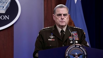Top US general speaks to Russian, Ukrainian counterparts amid war: Report (REUTERS) Top US general speaks to Russian, Ukrainian counterparts amid war: Report (REUTERS)