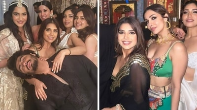 Sonam Kapoor with Arjun Kapoor, Shanaya Kapoor, Bhumi Pednekar, Rakul Preet Singh among others. Sonam Kapoor with Arjun Kapoor, Shanaya Kapoor, Bhumi Pednekar, Rakul Preet Singh among others.