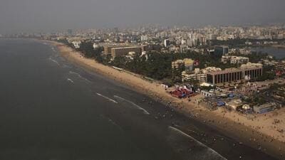 An aerial view of the Juhu Beach in Mumbai. (Mahendra Parikh / HT File Photo) An aerial view of the Juhu Beach in Mumbai. (Mahendra Parikh / HT File Photo)