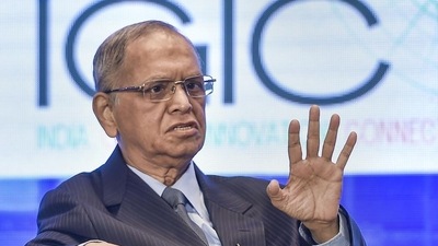 IT industry veteran N R Narayana Murthy congratulated son-in-law Rishi Sunak on becoming Britain's new prime minister on Tuesday.