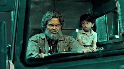 Sardar stars Karthi in a double role. Sardar stars Karthi in a double role.