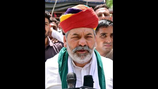 BKU spokesperson Rakesh Tikait. (ANI)