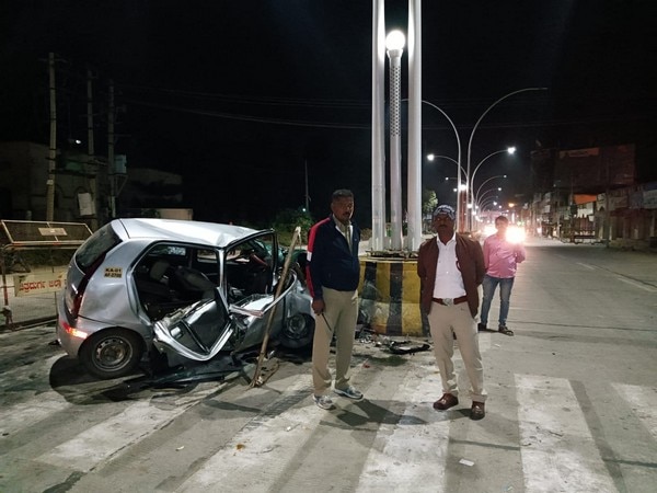According to the Chitradurga Traffic Police, two out of the three persons who died in this accident belonged to Medehalli while the third person hailed from Bengaluru. (ANI)